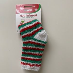 Fuzzy holiday socks